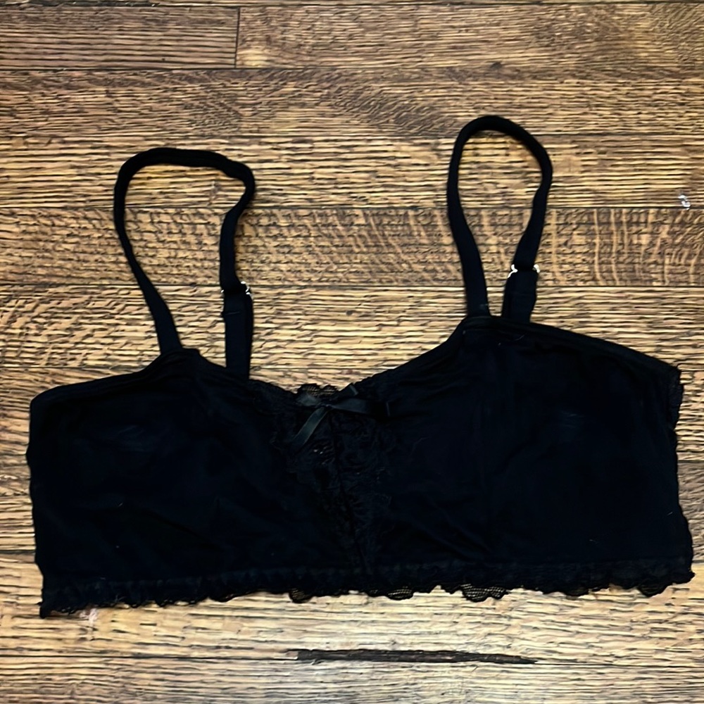 Unstructured Bralette with Back Lace